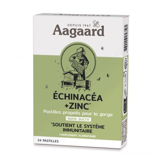 Aagaard Propolentum + Echinacea + Zinco 24 Pastilhas