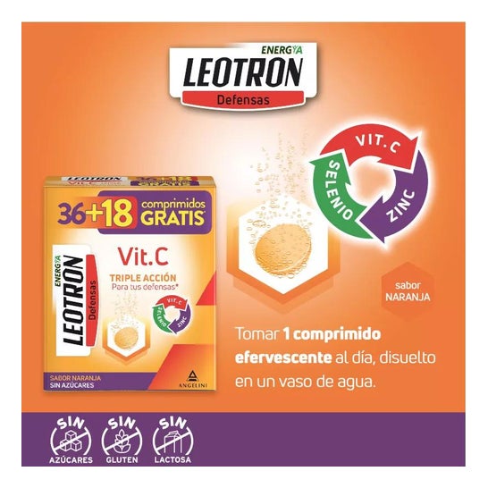 Leotron Vit.C Orange 36comp + 18comp Leotron Vit.C Orange 36comp + 18comp