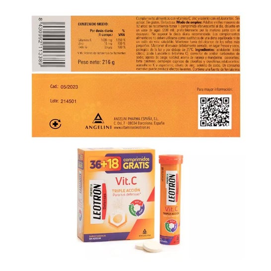 Leotron Vit.C Orange 36comp + 18comp Leotron Vit.C Orange 36comp + 18comp