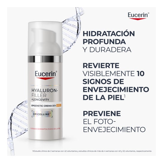 Eucerin Hyaluron-Filler + Longevity Epigenetic Creme de Dia SPF 30 50 ml