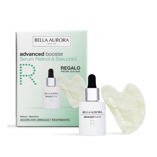 Bella Aurora Adv Booster Retinol Bakuchiol 30 ml + Gua Sha Jade