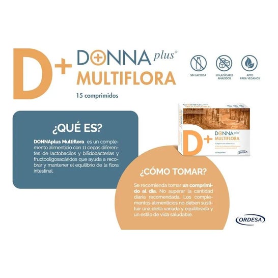 Ordesa Donna Plus Multiflora 15 comprimidos Ordesa Donna Plus Multiflora 15 comprimidos