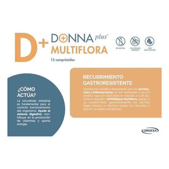 Ordesa Donna Plus Multiflora 15 comprimidos Ordesa Donna Plus Multiflora 15 comprimidos