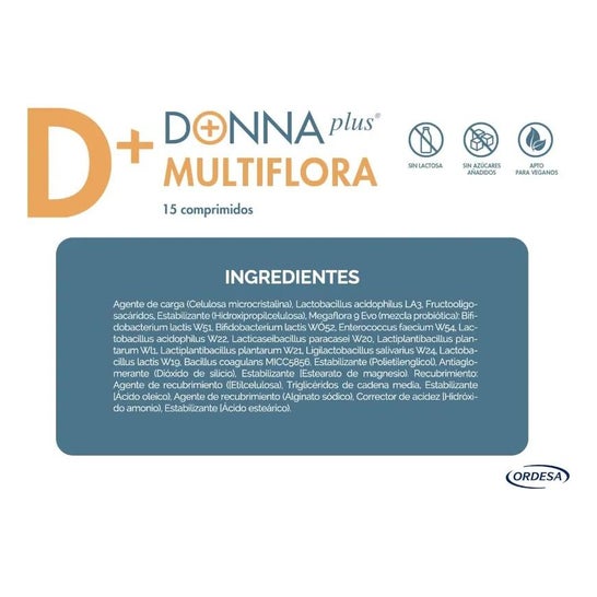 Ordesa Donna Plus Multiflora 15 comprimidos Ordesa Donna Plus Multiflora 15 comprimidos