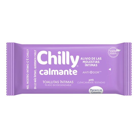 Chilly Calmante Toalhetes Íntimos 12 Unidades
