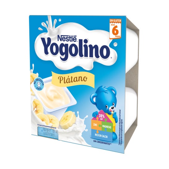 Nestlé Yogolino Plátano Sin Azucar 4x100g