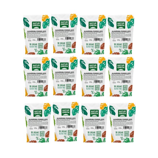 NaturGreen Pack Alfarroba Pó Bio 12x200g