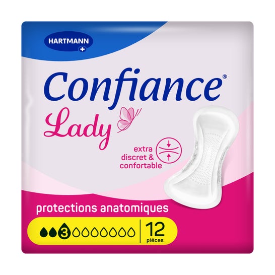 Confiance Lady Compresas 3 gotas 12uds