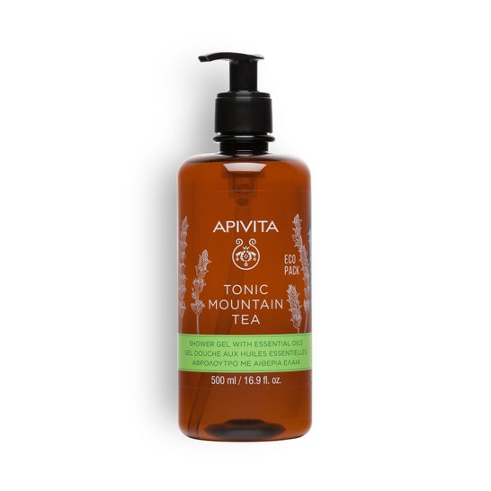 Apivita Gel de Banho Mountain Tea com Óleos Essenciais Ecopack 500 ml