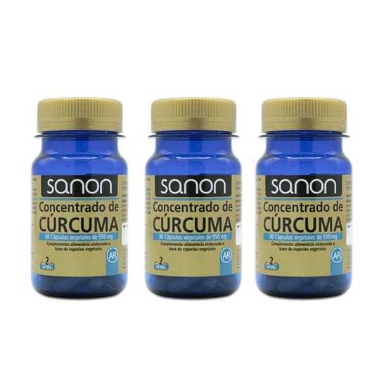 Sanon Pack Concentrado de Curcuma 550mg 3x30caps