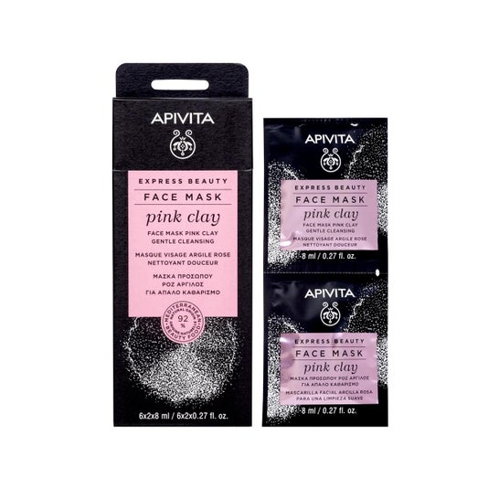 Apivita Face Mask Pink Clay 2x8ml