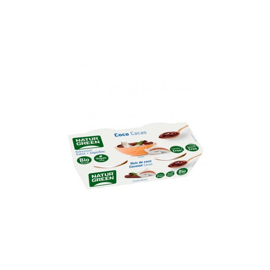 Naturgreen Sobremesa Ecológica De Coco E Cacau 2x125g