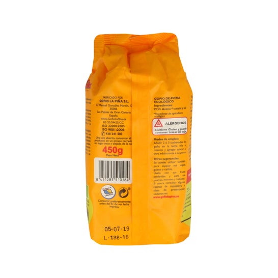 Ananás Gofio Aveia Gofio Bio 450g