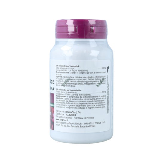 Natures Plus Arroz 30comp Fermentado Vermelho