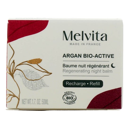 Melvita Argan Bio Active Bálsamo Noite Regenerador Recarga 50ml