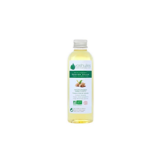 Voshuiles Óleo Vegetal Orgânico de Amêndoas Doces 100ml