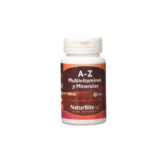 Multivitaminas e Minerais A-Z Naturbite 60 Tabs
