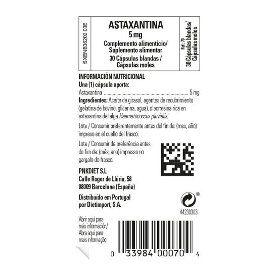 Solgar Astaxantina 5 mg 30caps