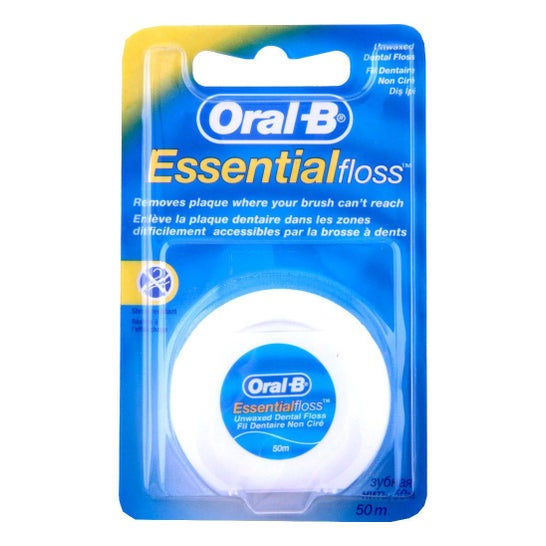 Oral-B Essential Floss fio dental de seda com cera menta 50m 1ud