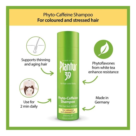 Plantur39 Phyto-Caffeine Champô Cabelos Coloridos 250ml