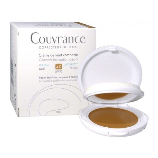 Avène Couvrance creme compacto para peles oleosas cor de mel 9,5g
