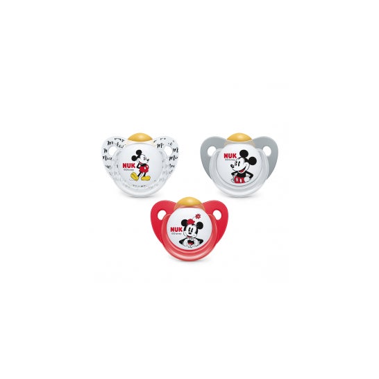 Chupeta Nuk Mickey Mouse tetina de látex anatômica T-2 1ud
