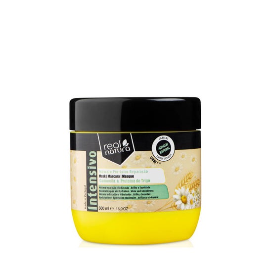 Real Natura Intensivo Máscara Sem Sal Pro-Loiro Reparação 500ml
