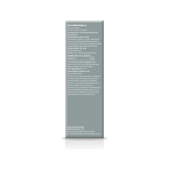 Extracto Zarzaparrilla Xxi 50ml Soria Na