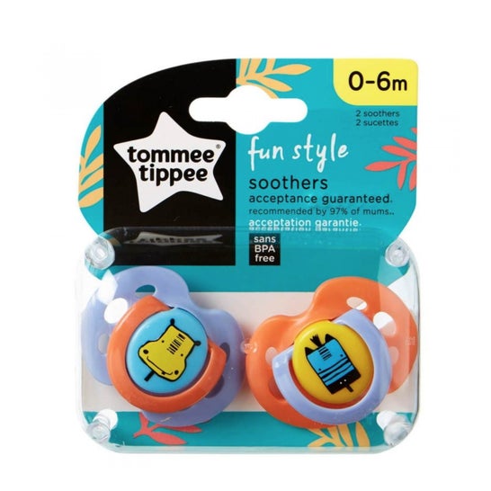 Tommee-typpee Fun Style Soother 0-6 Meses