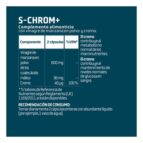 Splmnt S-Chrom+ 60 cápsulas
