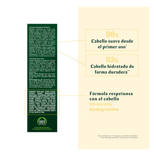 Máscara de Manteiga de Karité de René Manteiga Hidra 100ml