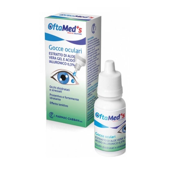 Med's Oftamed's Eye Drops With Aloe Vera Extract And Hyaluronic Acid 10ml