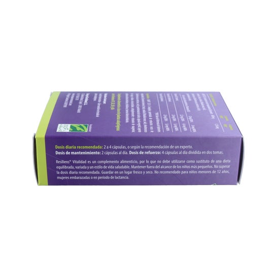 100% Natural Resiliens Vitality 60 cápsulas