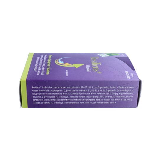 100% Natural Resiliens Vitality 60 cápsulas