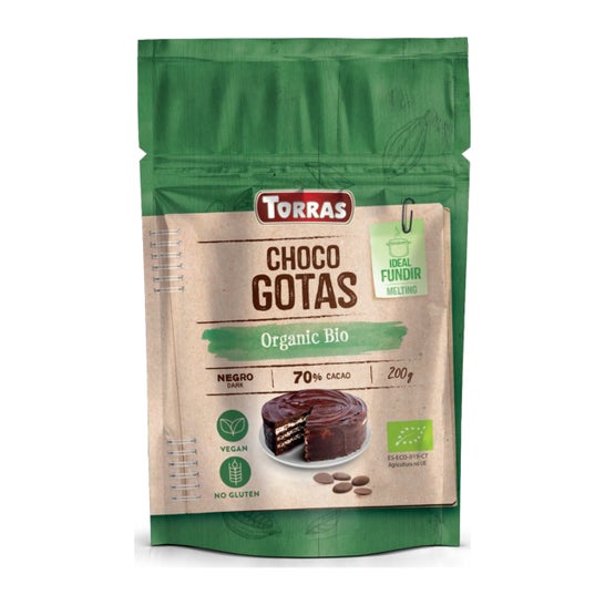 Torras Drops Chocolate 70% Cocoa Doypack 200g