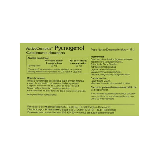 ActiveComplex ™ Pycnogenol 60comp