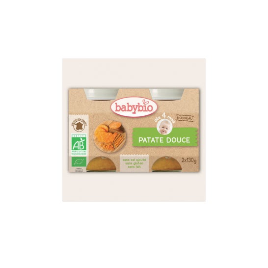 Babybio Small Pots Sweet Potato Organic ds 4 meses 2x130g