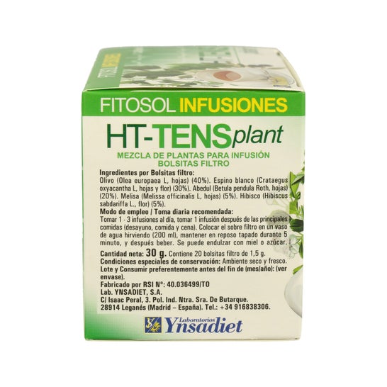 Ynsadiet infusão ht-dezenas 20 filtros