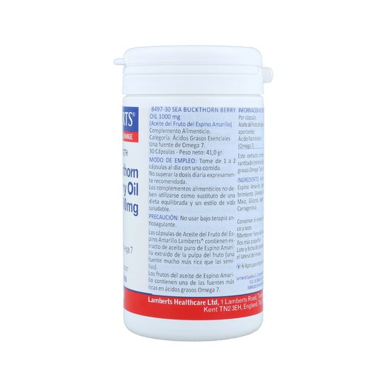 Lamberts Aceite Fruto Espino Amarillo 1000mg 30 Caps Lamberts,