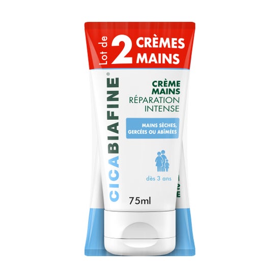 Biafine - Cicabiafine Hand Cream Intense Repair 75ml lote de 2