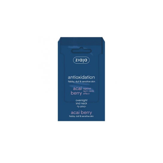 Ziaja Acai Máscara Noite Cremosa Rosto &amp; Pescoço 7ml