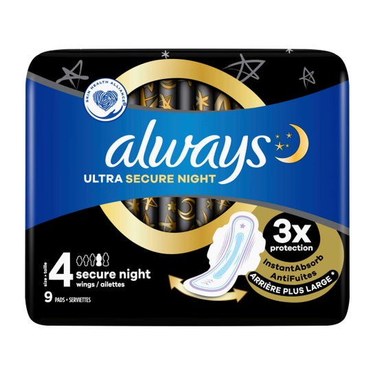 Always Ultra Secure Night 9uds