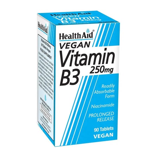 HealthAid Vitamina B3 (Niacinamida) 250mg 90comp HealthAid Vitamina B3 (Niacinamida) 250mg 90comp
