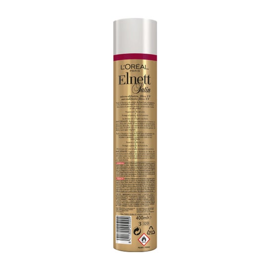 Laca do ajuste do cabelo do cetim de Elnett tingido forte 400ml Vapo