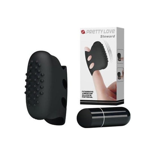 Flirtation Pretty Love Flirtation Thimble vibrador Steward preto 1pc