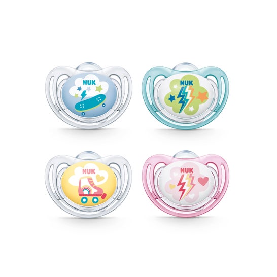 NUK Chupeta Freestyle T2 silicone 2uds