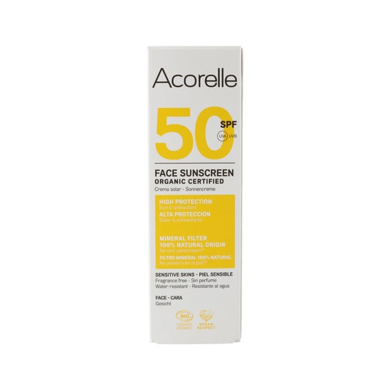 Crema Solar Facial Spf50 Acorelle 50 ml