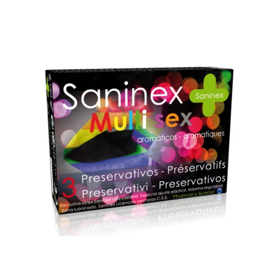 Preservativos Saninex Preservativos Multisex 3 peças