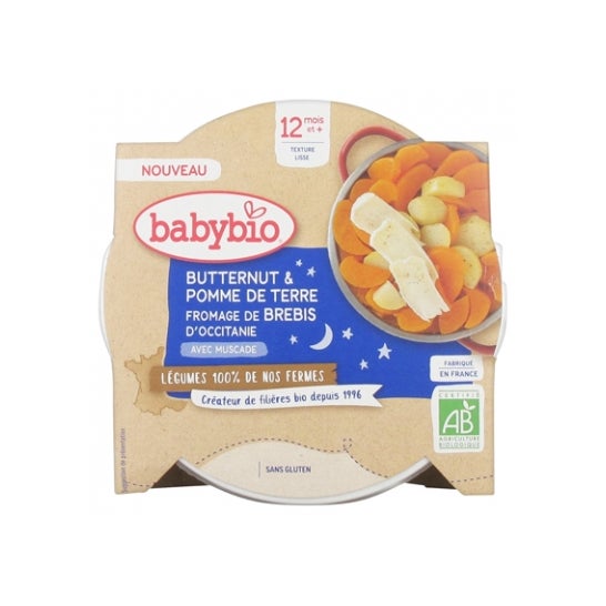 BabyBio Buenas Noches Patata y Queso de Cabra 230g
