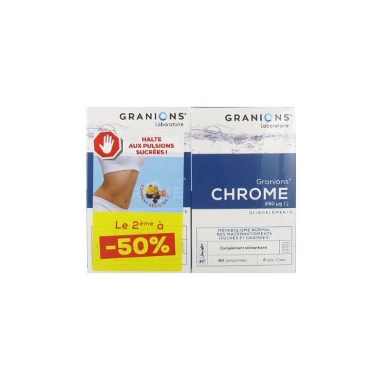 Granulado de Crómio 250Mg 2X60 Tabletes